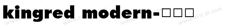 kingred modern字体转换